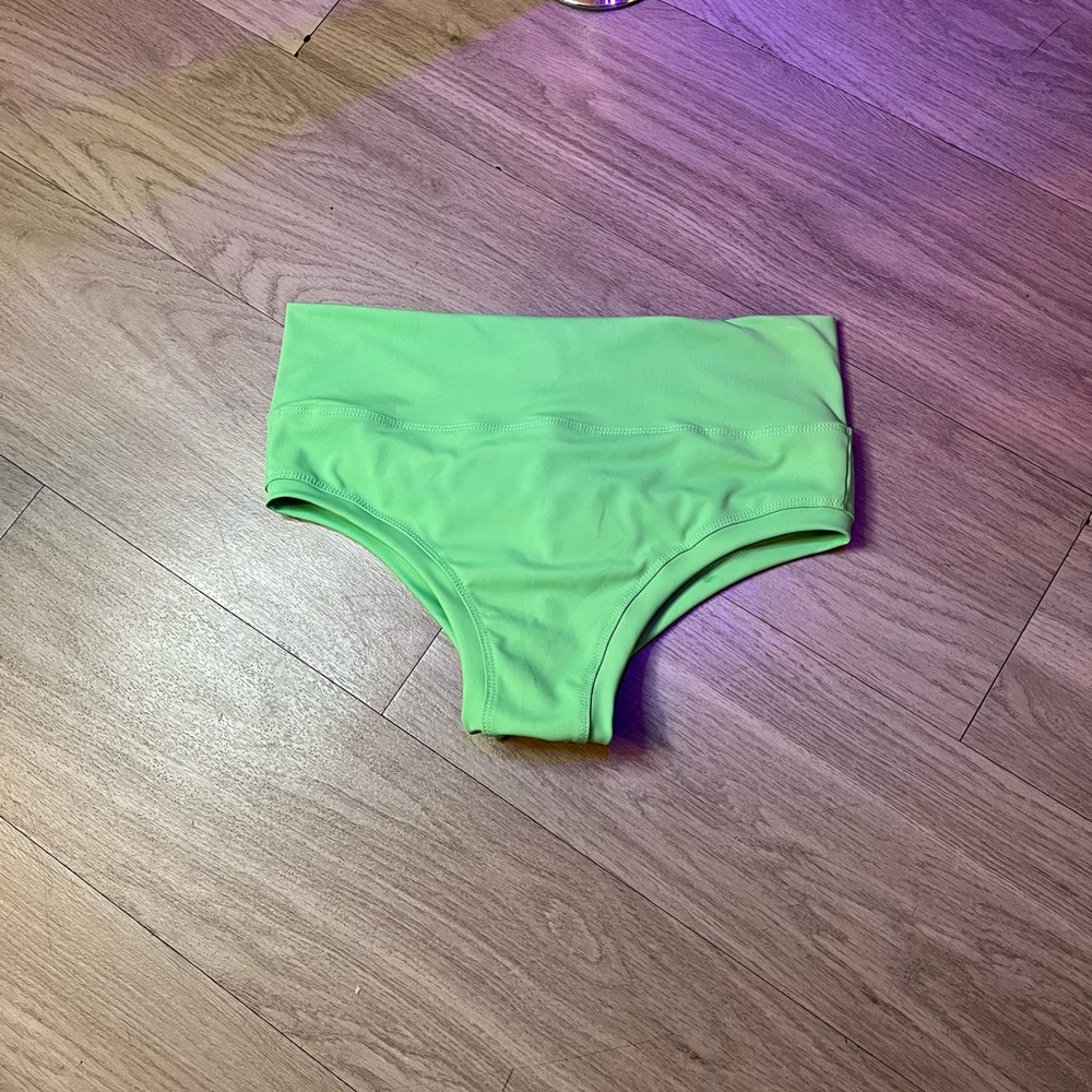 Green High-Waisted Bikini Bottoms Size XL